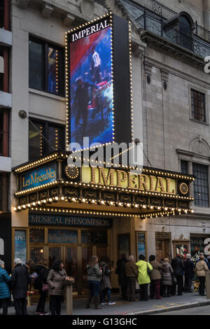 Les Miserables am Imperial Theater Festzelt, NYC Stockfoto