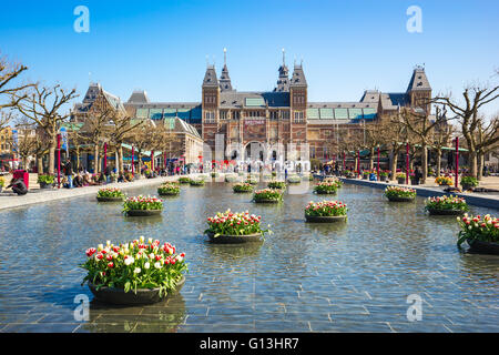 Amsterdam, Niederlande - 12. April 2016: Das Rijksmuseum ist ein niederländischen nationalen Museum für Kunst und Geschichte in Amsterdam. Stockfoto