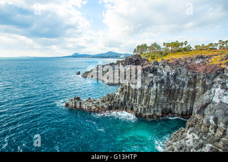 Jungmun Daepo in Insel Jeju, Südkorea. Stockfoto