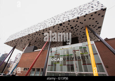 TORONTO - 28. April 2016: OCAD Universität, früher am Ontario College of Art und Design, ist eine öffentliche Universität, deren Campus ich Stockfoto