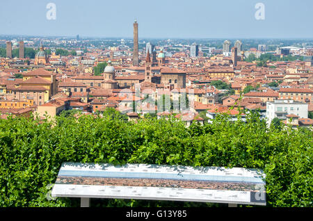 Luftaufnahme der Bologna-Tour besichtigen Emilia romagna Stockfoto