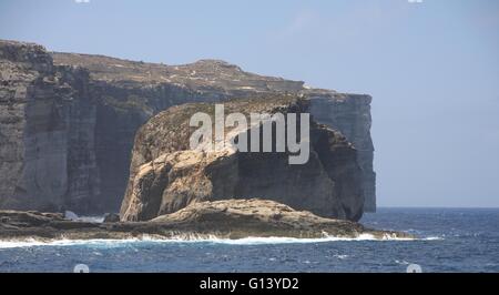 Fungus Rock neben das Azure Window, Insel Gozo, Malta Stockfoto