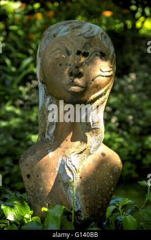 Eine Statue von Colby Wald Garten Stockfoto