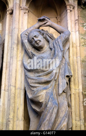 Erfurter Dom, detail Stockfoto