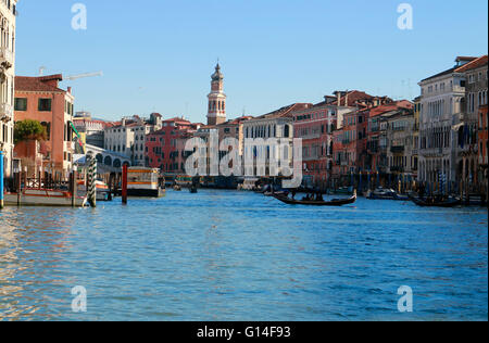 Impressionen: Canal Grande, Venedig, Italien. Stockfoto