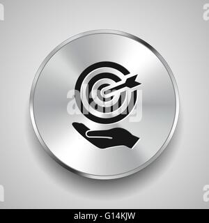 Ziel-Symbol Stock Vektor