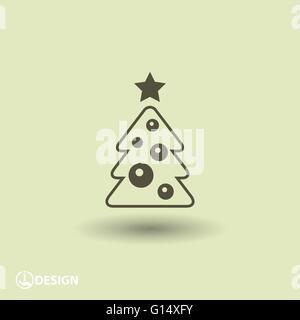 Weihnachtsbaum-Symbol Stock Vektor