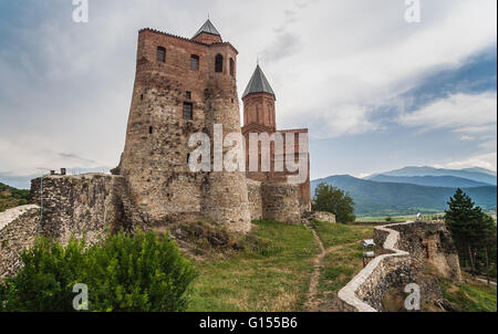 Gremi, die königliche Zitadelle und die Kirche der Erzengel in Kachetien, Georgien Stockfoto