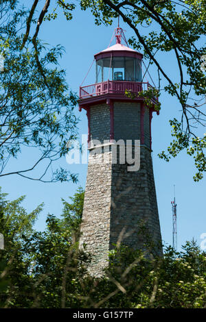Gibraltar Point Lighthouse, Toronto Island Park, Toronto, Ontario, Kanada. Stockfoto