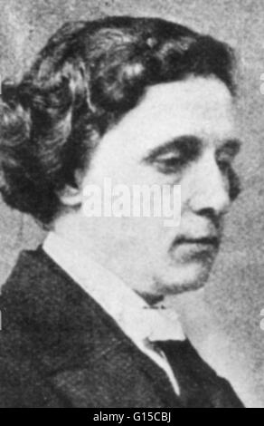 Charles Lutwidge Dodgson (27. Januar 1832 - 14. Januar 1898), besser bekannt unter dem Pseudonym Lewis Carroll war ein britischer Schriftsteller, Mathematiker, Logiker, anglikanische Diakon und Fotograf. Seine bekanntesten Schriften sind Alices Abenteuer im Wunderland und Stockfoto