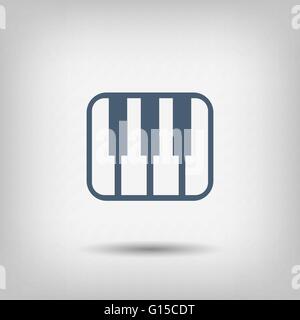 Musik-Keyboard-icon Stock Vektor