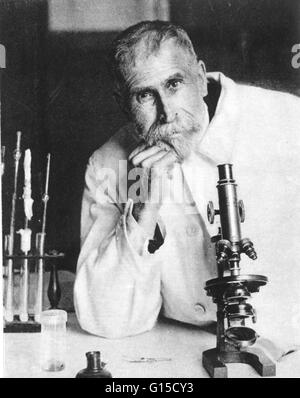 Pierre Paul Emile Roux (1853 – 1933), französischer Bakteriologe und Immunologe, das Anti-Diphtherie-Serum entdeckt. Er arbeitete mit Louis Pasteur und Mitbegründer des Institut Pasteur. Stockfoto