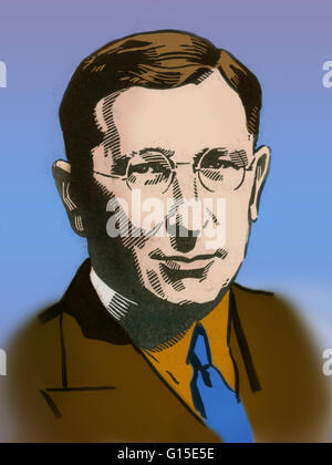 Frederick Grant Banting (1891-1941) war ein kanadischer Mediziner, Arzt und Nobelpreisträger zur Kenntnis genommen, als einer der wichtigsten Entdecker des Insulins. 1923 erhielten Banting und John James Rickard Macleod den Nobelpreis für Medizin ausgezeichnet. Den Preis teilten sich Banting Stockfoto