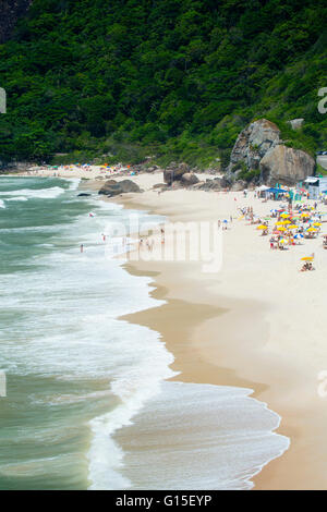 Prainha Beach in der Nähe von dem Olympia-Gelände in Barra da Tijuca (Recreio Dos Bandeirantes), Rio De Janeiro, Brasilien, Südamerika Stockfoto