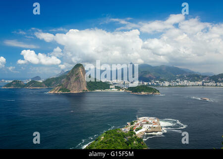 Rio De Janeiro von Niteroi, Rio De Janeiro, Brasilien, Südamerika Stockfoto