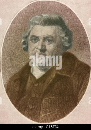 Thomas Warton (9. Januar 1728 - 21. Mai 1790) war ein englischer Literaturhistoriker, Kritiker und Dichter. Von 1785 bis 1790 war er der Poet Laureate Englands. Stockfoto