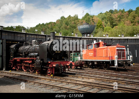 DEU, wird, Ruhr Gebiet, Bochum, Eisenbahn-Museum im Stadtteil Dahlhausen, Schuppen, Hangar. Stockfoto