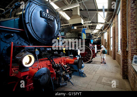 DEU, wird, Ruhr Gebiet, Bochum, Eisenbahn-Museum im Stadtteil Dahlhausen, Dampfmaschinen in einem Hangar. Stockfoto