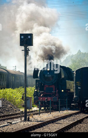 DEU, wird, Ruhr Gebiet, Bochum, Eisenbahn-Museum im Stadtteil Dahlhausen, alte Dampflok. Stockfoto