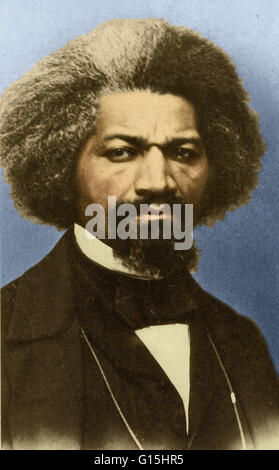 Frederick Douglass (Februar 1818 - 20. Februar 1895) war ein US-amerikanischer Sozialreformer, Redner, Schriftsteller und Staatsmann. Nach seiner Flucht aus der Sklaverei, wurde er einer der Führer der abolitionistischen Bewegung, Hinweis für seine schillernde Oratorium und prägnanten Antislav zu gewinnen Stockfoto