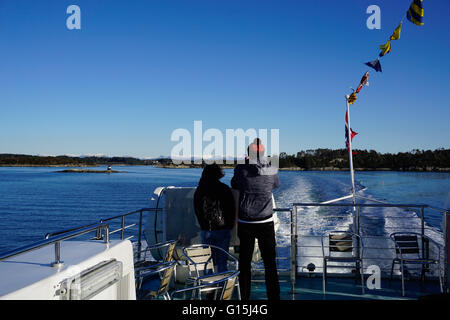 Fjord in der Nähe von Bergen, Hordaland, Norwegen, Skandinavien, Europa Stockfoto