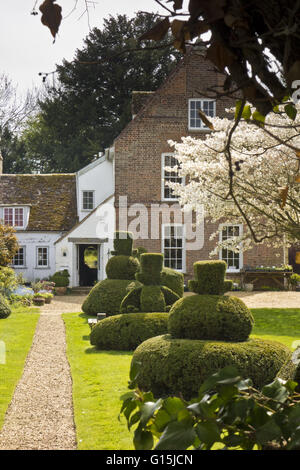 Garten der Manor Hemingford grau Stockfoto