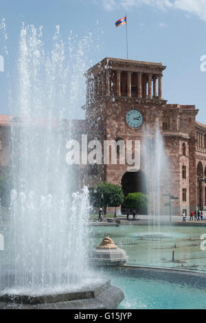 Republik-Quadrat, Yerevan, Armenien, Zentral-Asien, Asien Stockfoto