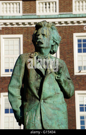 Statue des Komponisten Edvard Grieg, Bergen, Hordaland, Norwegen, Skandinavien, Europa Stockfoto