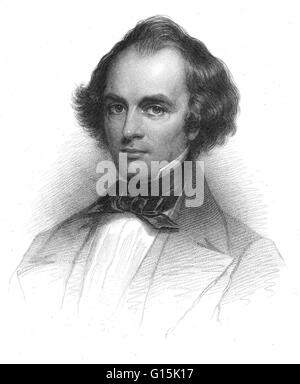 Nathaniel Hawthorne (4. Juli 1804 - 19. Mai 1864) war ein US-amerikanischer Schriftsteller und Kurzgeschichte Schriftsteller. Viel seines Schreibens konzentriert sich auf New England, wobei viele Werke mit moralischen Allegorien mit einer puritanischen Inspiration. Seine Fiktion Werke gelten als Teil des Stockfoto