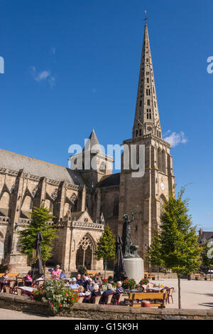 Kathedrale von Saint Tugdual, Tréguier, Côtes d ' Armor, Bretagne, Frankreich Stockfoto