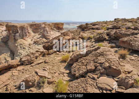 felsigen Utah Wüstenlandschaft mit Steinen Stockfoto