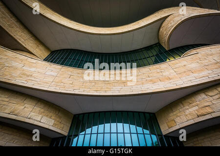 Das Exterieur des National Museum of the American Indian in Washington, DC. Stockfoto