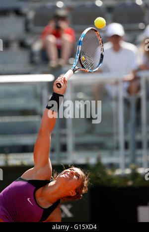 Rom, Italien. 9. Mai 2016. Sara Errani während der ersten Vorrundenspiel des Italian Open Tennis BNL2016-Turnier gegen auf dem Foro Italico in Rom, 9. Mai 2016 Credit: Agnfoto/Alamy Live-Nachrichten Stockfoto