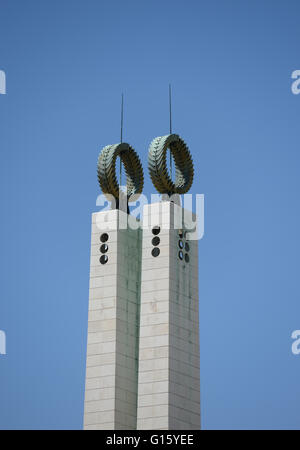 Lissabon, Portugal. 12. April 2016. Das Denkmal für die Nelkenrevolution in dem Edward VII Park in Lissabon, 12. April 2016. Foto: ANDREAS GEBERT/Dpa/Alamy Live-Nachrichten Stockfoto