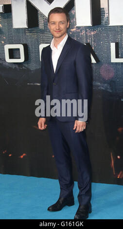 London, UK. 9. Mai 2016. James McAvoy Teilnahme an "X-Men Apocalypse" globale Fan Vorführung beim BFI Imax in London, Vereinigtes Königreich. Bildnachweis: Stills Presse/Alamy Live-Nachrichten Stockfoto