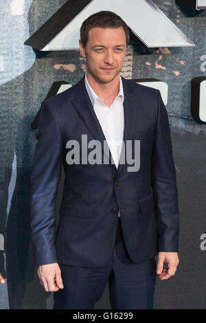 London, UK. 9. Mai 2016. Schauspieler James McAvoy besucht die X-Men: Apokalypse - globale Fan Vorführung beim BFI Imax-Kino in London. Bildnachweis: Lebendige Bilder/Alamy Live-Nachrichten Stockfoto