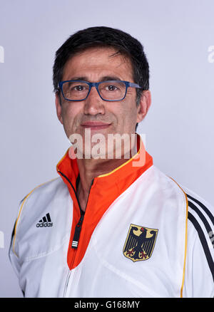 Köln, Deutschland. 9. Mai 2016. Deutsch Frauen Taekwon-Do Bundestrainer Carlos Esteves, fotografiert im Guest House an der Deutschen Sporthochschule in Köln, Deutschland, 9. Mai 2016. Foto: BERND THISSEN/Dpa/Alamy Live-Nachrichten Stockfoto