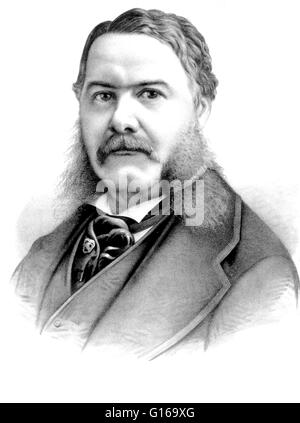 Chester Alan Arthur (5. Oktober 1829 - 18. November 1886) wurde der 21. Präsident der USA (1881-85) nach der Ermordung von Präsident Garfield. Nach nur einem halben Jahr als Vice President fand er sich, unerwartet in der executive-ma Stockfoto