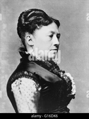 Julia Boggs Dent Grant (26. Januar 1826 - 14. Dezember 1902), war die Frau des Präsidenten der Vereinigten Staaten, Ulysses S. Grant, 18. und First Lady der Vereinigten Staaten von 1869 bis 1877. Julia traf Odysseus bei ihr zu Hause, wo ihre Familie h begrüßt Stockfoto