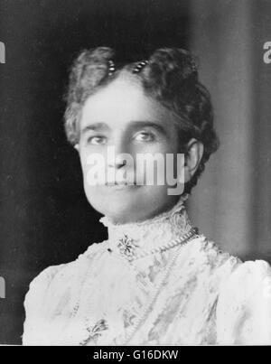 Ida Saxton McKinley (8. Juni 1847 - 26. Mai 1907), Ehefrau von William McKinley war First Lady der Vereinigten Staaten von 1897 bis 1901. Ida war raffiniert, charmant und auffallend attraktiv. Während einzelne arbeitete sie eine Zeit lang als Kassiererin in ihres Vaters bank Stockfoto