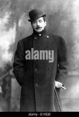 Giacomo Antonio Domenico Michele Secondo Maria Puccini (22. Dezember 1858 - 29. November 1924) war ein italienischer Komponist, dessen Opern gehören zu den wichtigen Opern gespielt als Standards. Seine Karriere erstreckte sich vom Ende der Romantik in der moderne Stockfoto