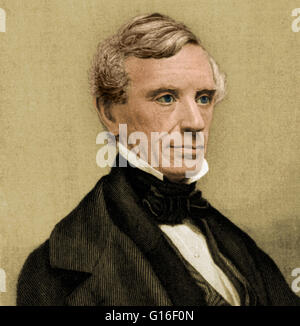 Samuel Finley Breese Morse (27. April 1791 - 2. April 1872) war ein amerikanischer Maler und Erfinder. Er studierte an der Universität von Yale in 1810 und 1811 besuchte er England Studium Malerei, Rückkehr 1815 seinen Lebensunterhalt als Porträtmaler tätig war. Stockfoto