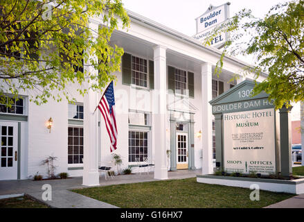 Boulder Dam Hotel in Boulder City, Nevada Stockfoto