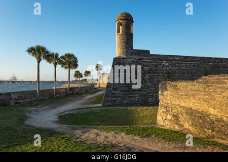 CASTILLO DE SAN MARCOS NATIONALDENKMAL SAINT AUGUSTINE FLORIDA USA Stockfoto