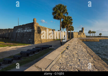 CASTILLO DE SAN MARCOS NATIONALDENKMAL SAINT AUGUSTINE FLORIDA USA Stockfoto