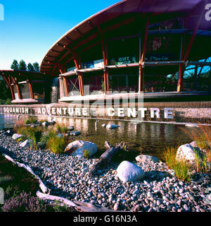 Squamish Adventure Centre / Tourist Information Centre, Squamish, BC, Britisch-Kolumbien, Kanada Stockfoto