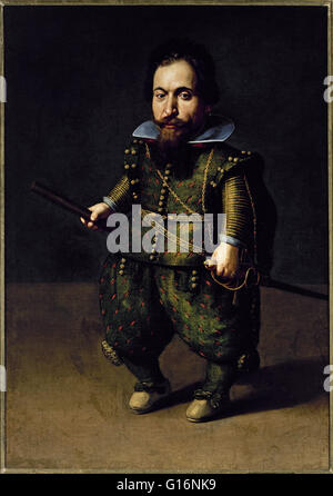 Juan van der Hamen y Leon (1596-1631). Porträt eines Zwergs, ca. 1626. Prado-Museum. Madrid. Spanien. Stockfoto