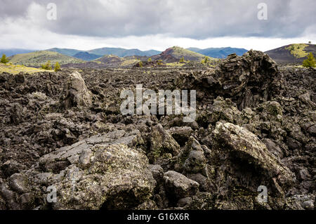 Krater des Moon Nationalmonument and Preserve Stockfoto