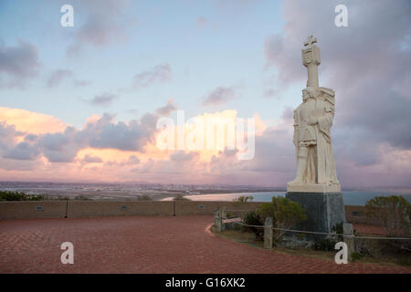 Cabrillo National Monument in der Nähe von Sonnenuntergang, San Diego, Kalifornien, USA Stockfoto