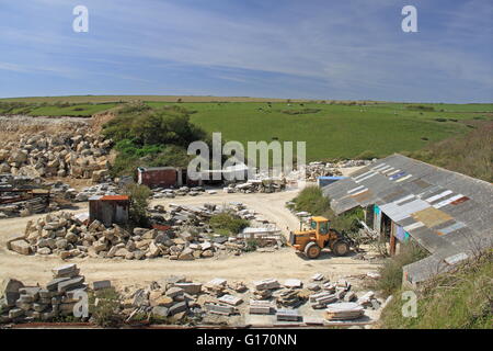 St Aldhelm Kopf Steinbruch Wert Matravers, Purbeck, Jurassic Coast, Dorset, England, Großbritannien, Deutschland, UK, Europa Stockfoto